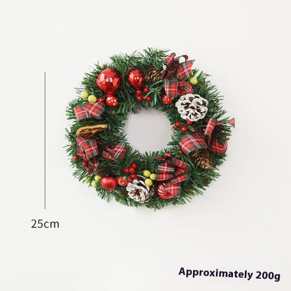 Christmas Garland Bow Christmas Door Hanging Window Decoration Christmas Decorations