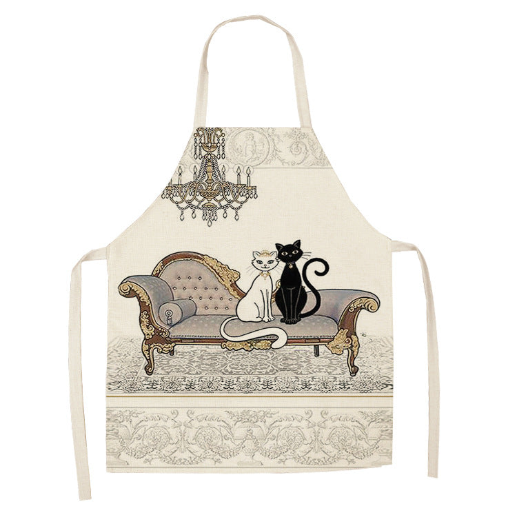 Tablier de chat mignon style dessin animé européen et américain