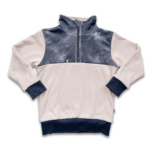 Kids' Bamboo Fleece Half-Zip | Ash With Night Sky