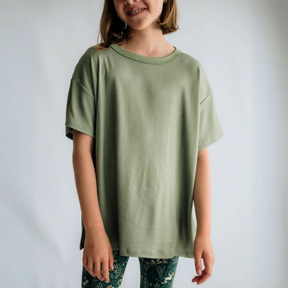 Youth Bamboo Oversized T-Shirt | Rosewood