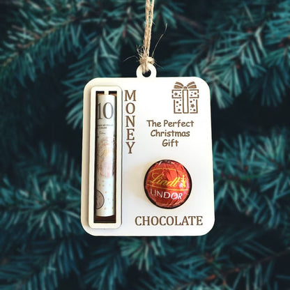 Christmas Cash Gift Ornaments Wooden Creativity