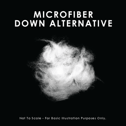 Oreiller en microfibre garni de fibres synthétiques