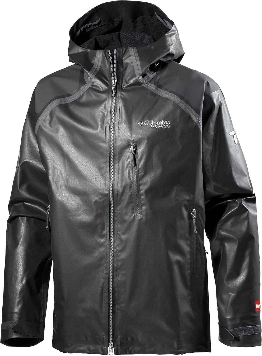 Columbia Men's Titanium Outdry Ex Diamond Rain Jacket Black Size XL