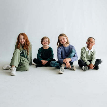 Youth Bamboo Leggings | Celestial Floral