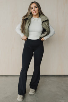 Fold Over Flare Pant