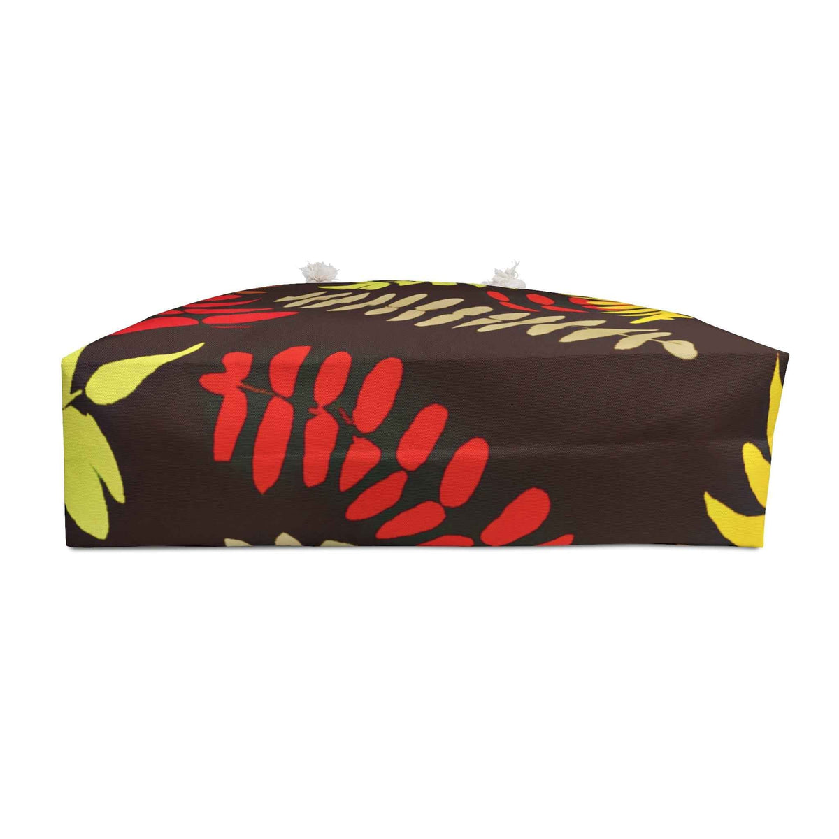 Sac de voyage à motif de fougère d'automne | Grand cabas à feuilles d'automne