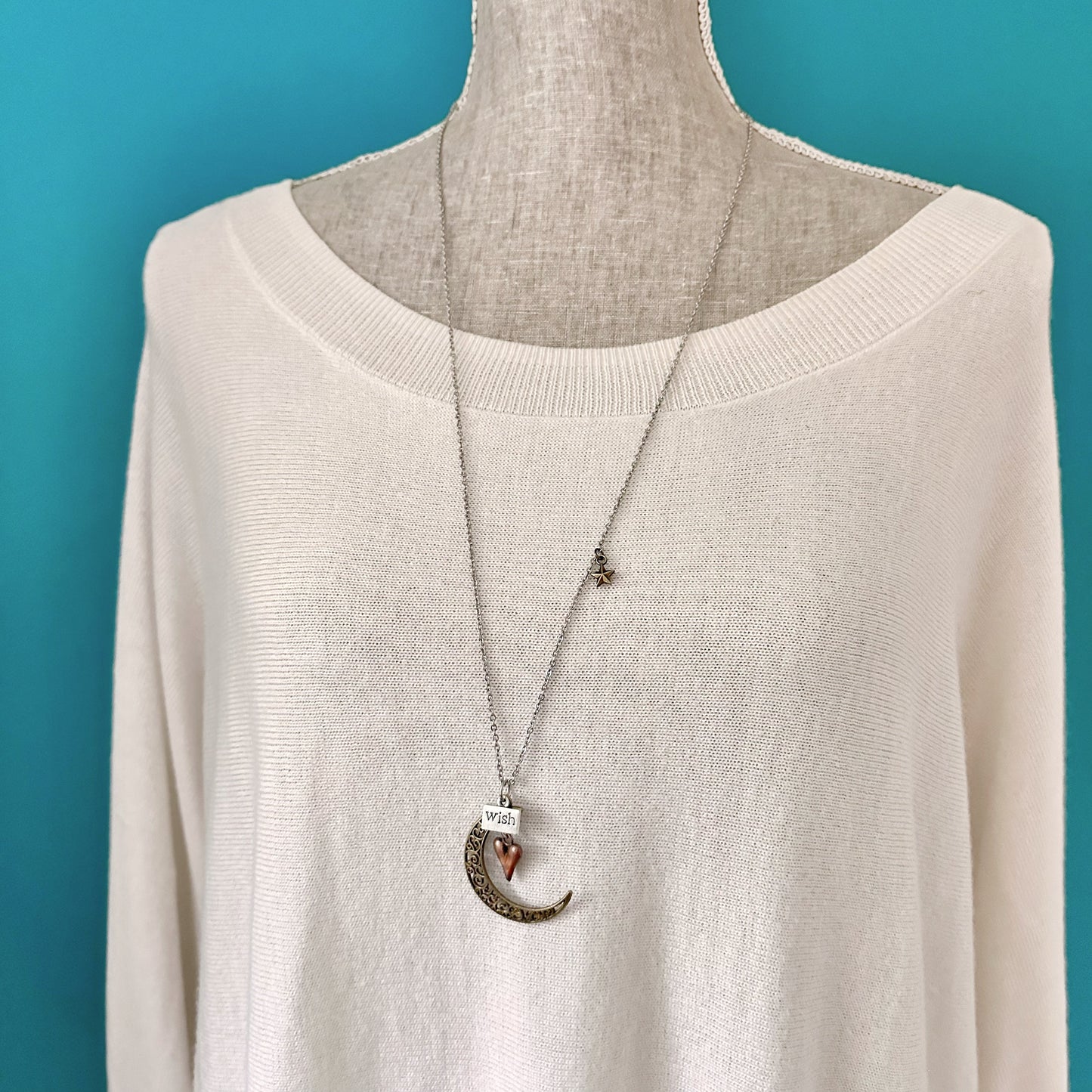 Collier Je t'aime jusqu'à la lune