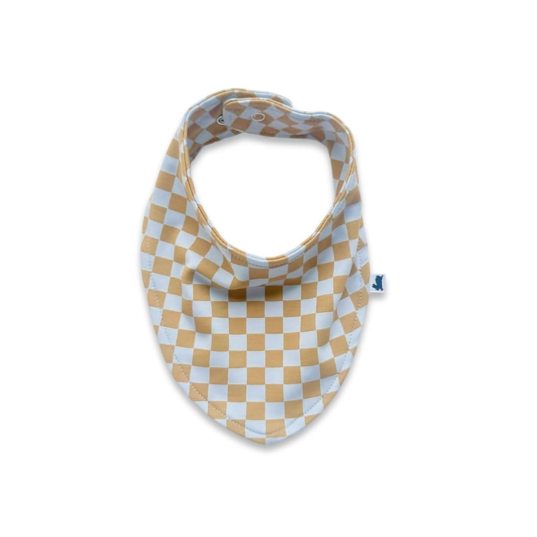 Bamboo Baby Bib | Blue Checkers