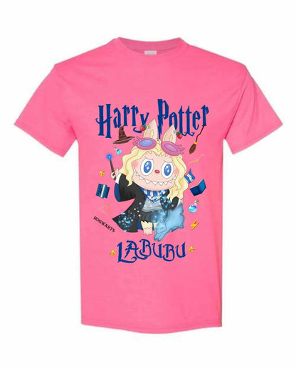 [taille enfant] T-Shirt Harry Potter Labubu – Motif Mignon Sorcier, 100% Coton