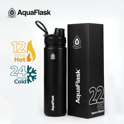Bouteilles d'eau isothermes sous vide AquaFlask Original 650 ml (22 oz)