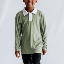 Youth Bamboo Rugby Style Shirt | Sage