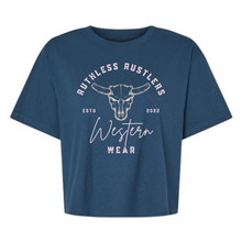 T-SHIRT BOXER WESTERN WEAR | Bleu océan