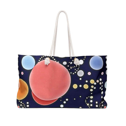 Sac de voyage à motif de bulles colorées | Galaxie de points abstraits, Grand sac fourre-tout
