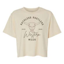 T-SHIRT WESTERN COUPE CARRÉE | Crème