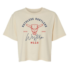 T-SHIRT BOX-FIT WESTERN WEAR | Crème
