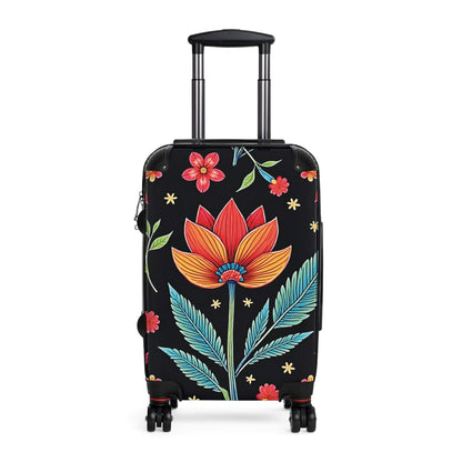 Valise Cabine Fleurie – Bagage de Voyage Lotus & Feuilles Vibrants