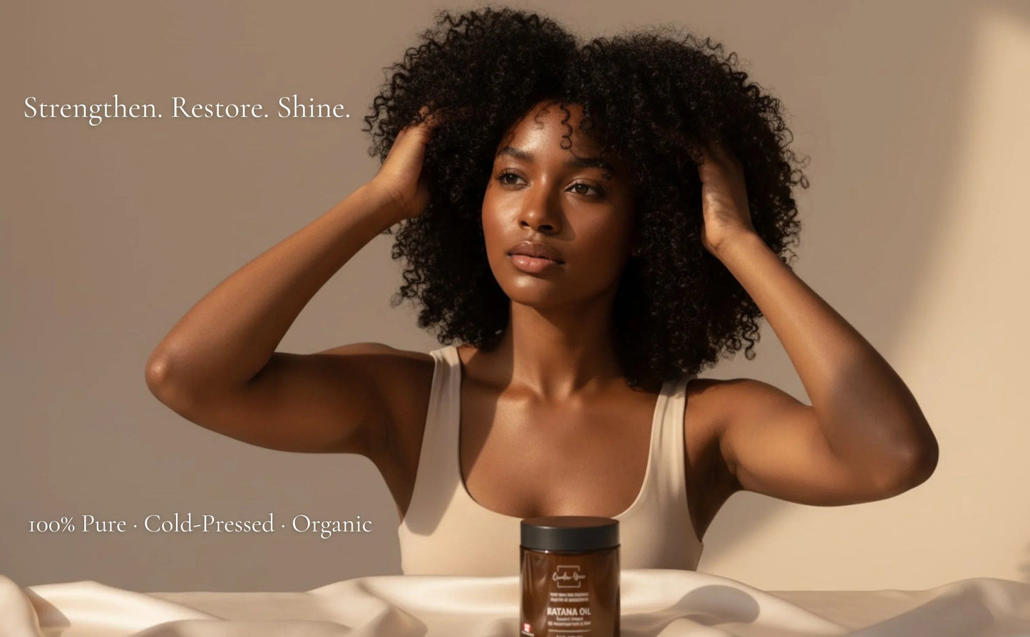 Huile de Batana 100% brute et biologique de qualité supérieure - Réparation capillaire profonde et force pour les cheveux secs, abîmés et sujets à la casse
