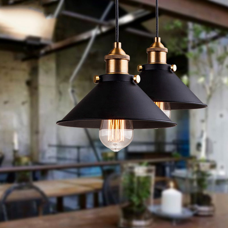 Industrial Cage Pendant Chandelier – Vintage Metal Hanging Light Fixture for Kitchen, Dining Room, Bar & Loft