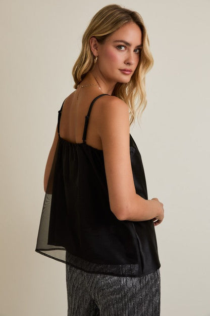 Nadia Contrast Strap Top