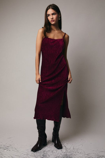 Vienna Velvet Midi Dress
