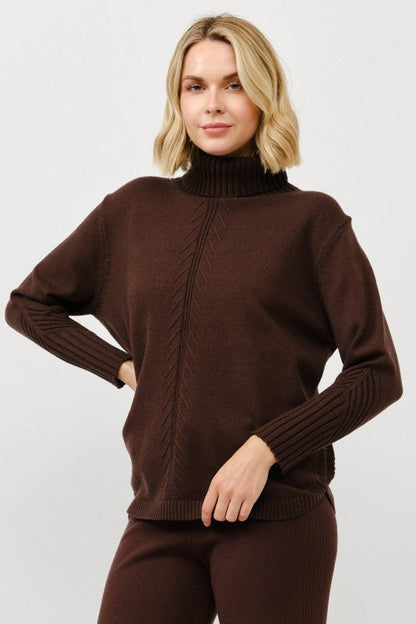 Cozy Turtleneck Knit Pullover - FINAL SALE