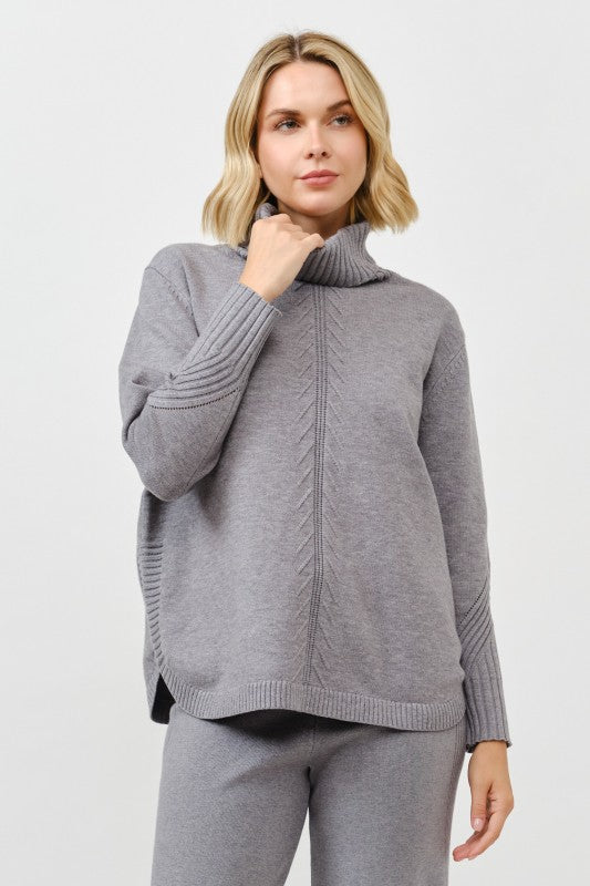 Cozy Turtleneck Knit Pullover - FINAL SALE