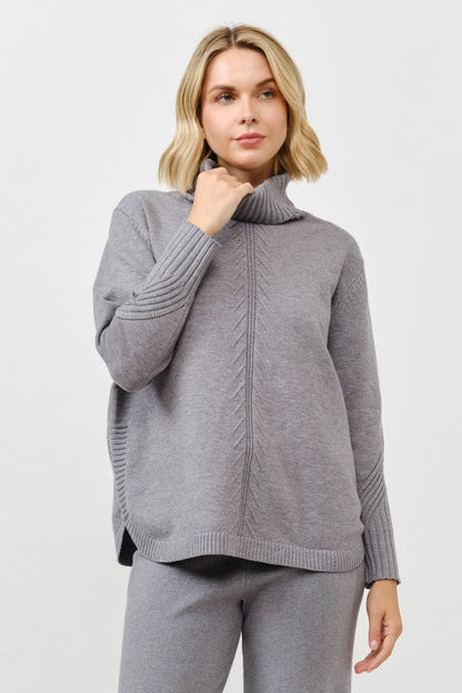 Cozy Turtleneck Knit Pullover - FINAL SALE