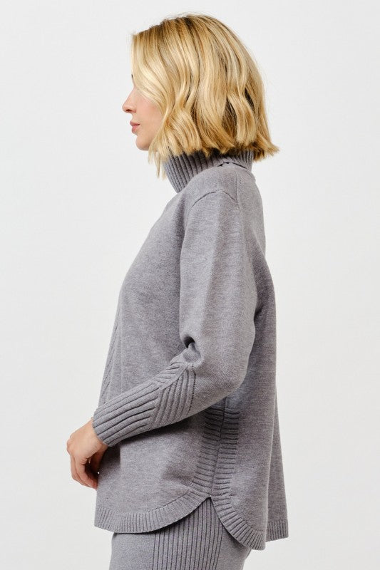 Cozy Turtleneck Knit Pullover - FINAL SALE