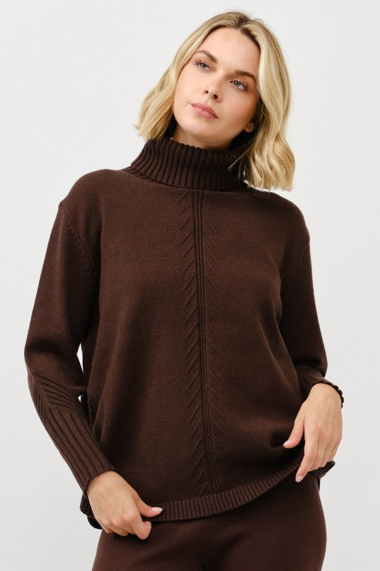 Cozy Turtleneck Knit Pullover - FINAL SALE