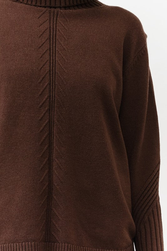 Cozy Turtleneck Knit Pullover - FINAL SALE