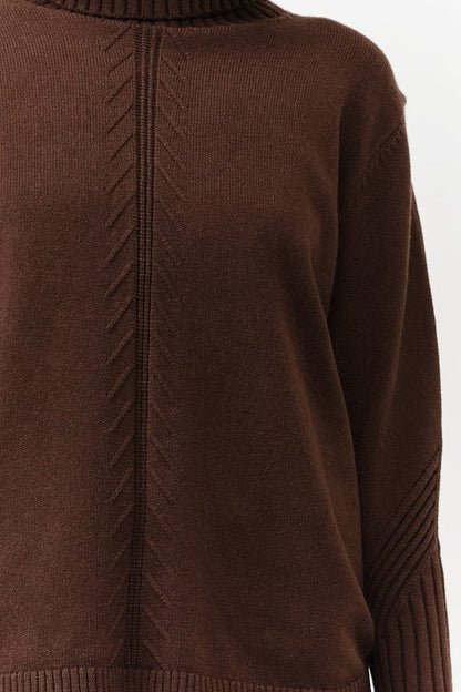 Cozy Turtleneck Knit Pullover - FINAL SALE