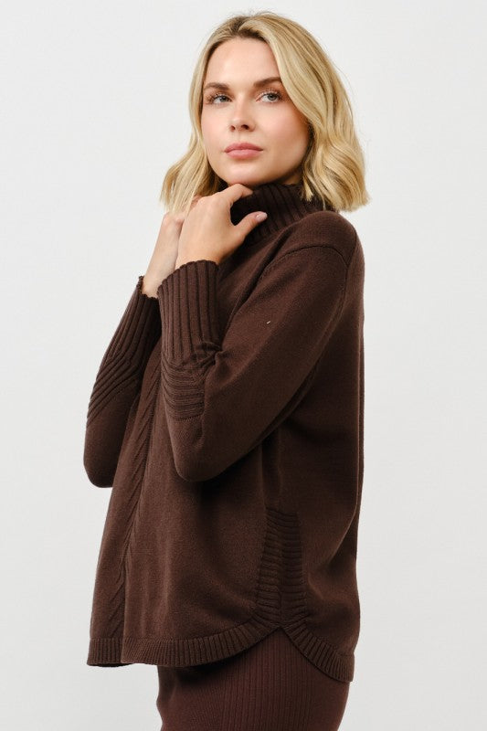 Cozy Turtleneck Knit Pullover - FINAL SALE