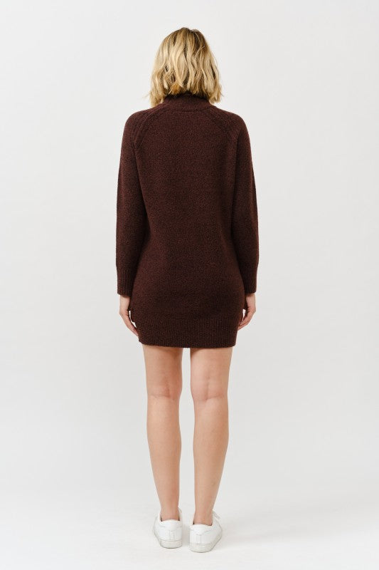 Mock Neck Sweater Dress
