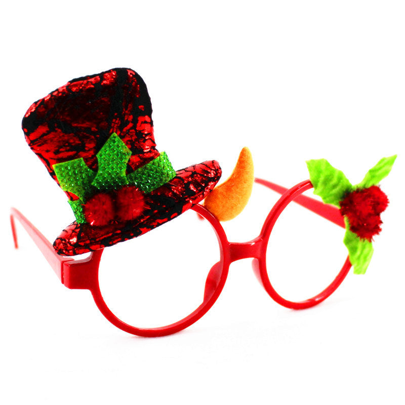 Christmas Party Glasses – Festive Holiday Photo Props, 5 Fun Styles