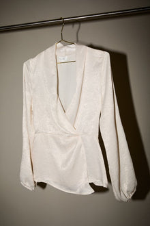 Elara Shirred Surplice Top