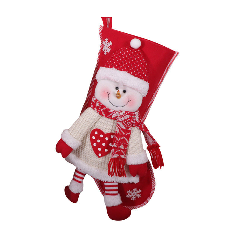 Christmas Candy Stockings – Festive Red & White Holiday Socks, 4 Fun Designs