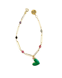 Bracelet cœur pop - Menthe à l'eau