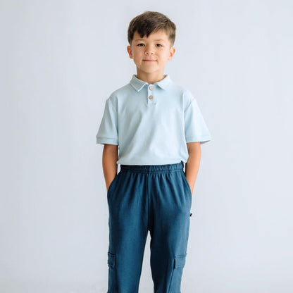 Kids' Bamboo Polo Shirt | Navy