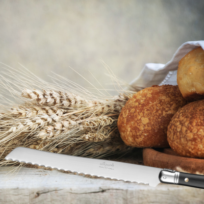 Laguiole Bread Knife, Black Handle