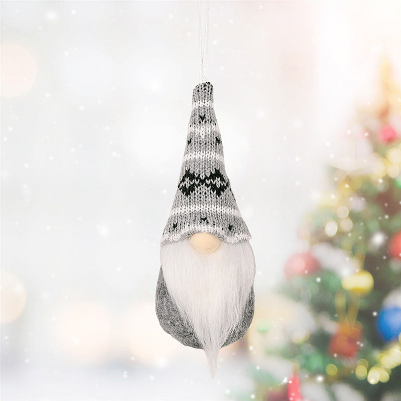 Knitted Christmas Tree Pendant Ornaments – Small Hanging Decor, 3 Styles