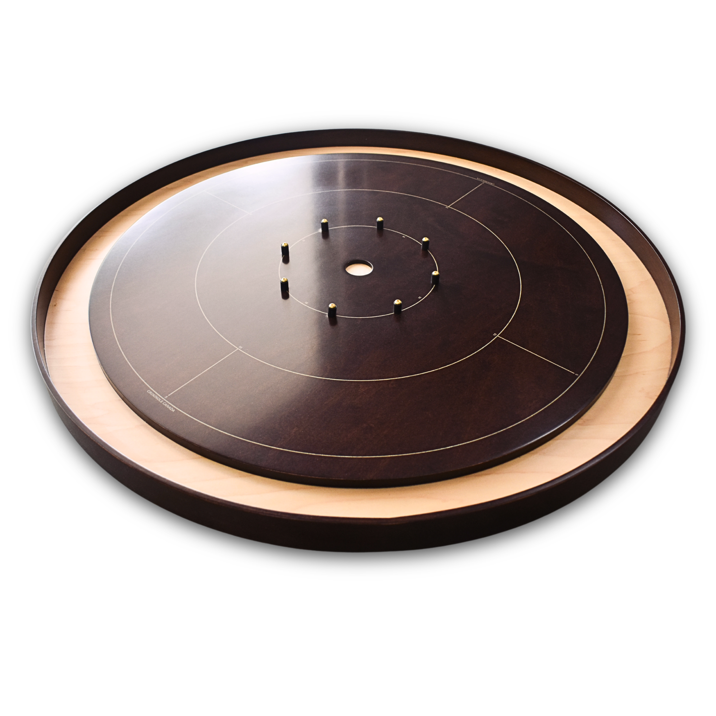 Le Maple Marvel par Crokinole Canada - Ensemble de jeu de société Crokinole de tournoi - Conforme aux normes de la NCA