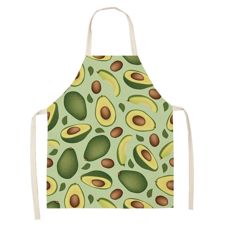 Cotton and linen apron