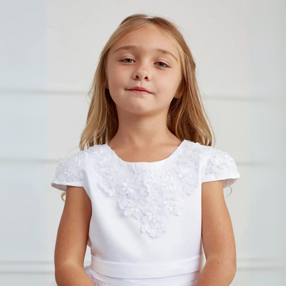 Robe de cérémonie fille princesse fleur