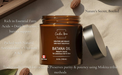 Huile de Batana 100% brute et biologique de qualité supérieure - Réparation capillaire profonde et force pour les cheveux secs, abîmés et sujets à la casse