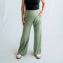 Ladies Bamboo Wide Leg Pants | Sage