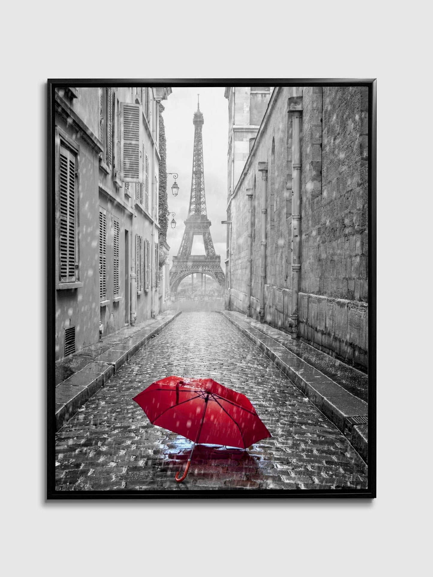 Toile murale - Parapluie rouge Tour Eiffel - Œuvre imprimée