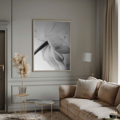 Décoration murale, toile imprimée fleur épanouie