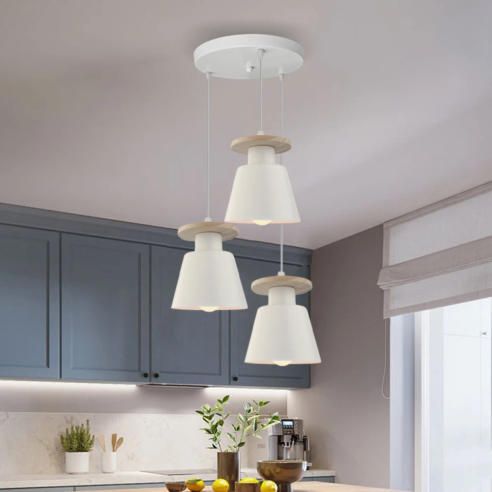 Plafonnier lustre LED moderne – Lampe suspendue rétro européenne en fer pour salle à manger, chambre et salon