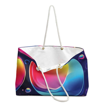 Sac de voyage abstrait bulles néon | Sphères dégradées colorées | Sac de voyage maman