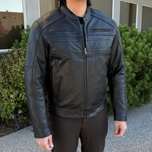 Open Road Men's Leather Armored Riding Jacket | Motorcycle Jacket